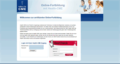 Desktop Screenshot of health-cme.de